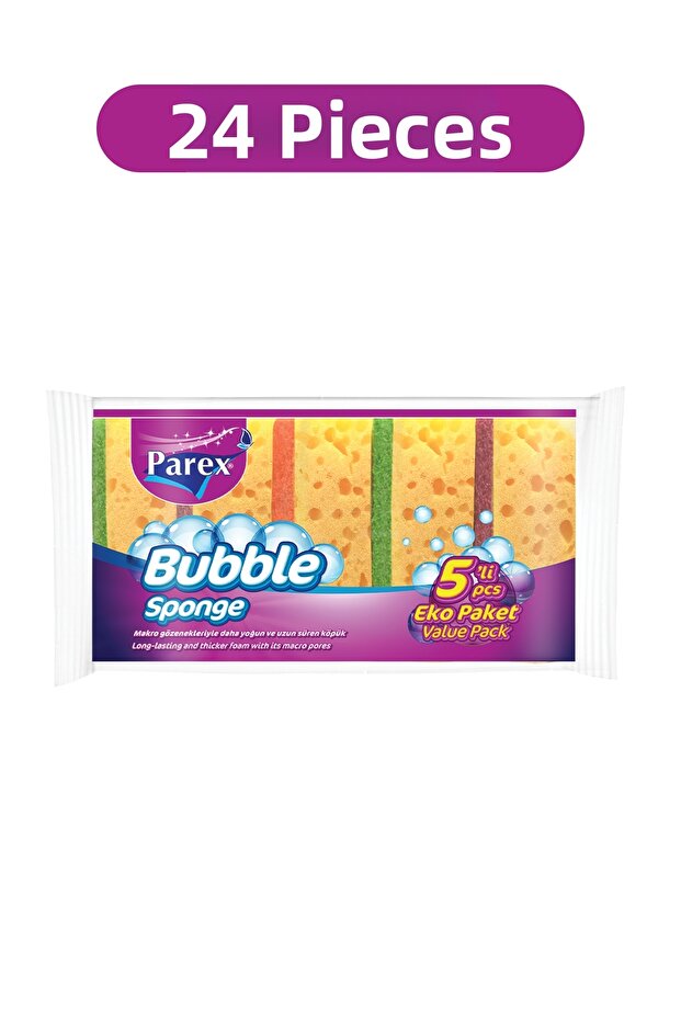 Bubble Sponge Flat 5 Pack 24 Pack 1 Box - 1