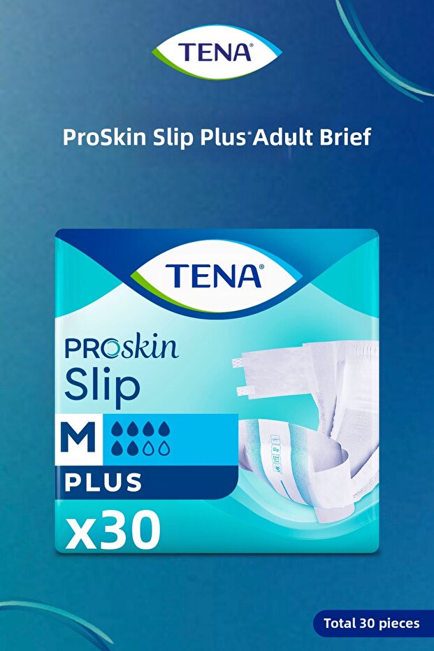 Proskin Slip Plus Adult Diapers 6 Drops m - 1 Pack of 30 (30 Pieces) - 1