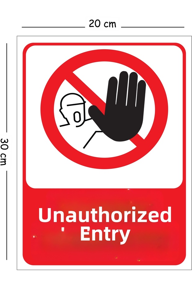 Metal No Trespassing 20X30 cm A4 Warning Work Safety Sign