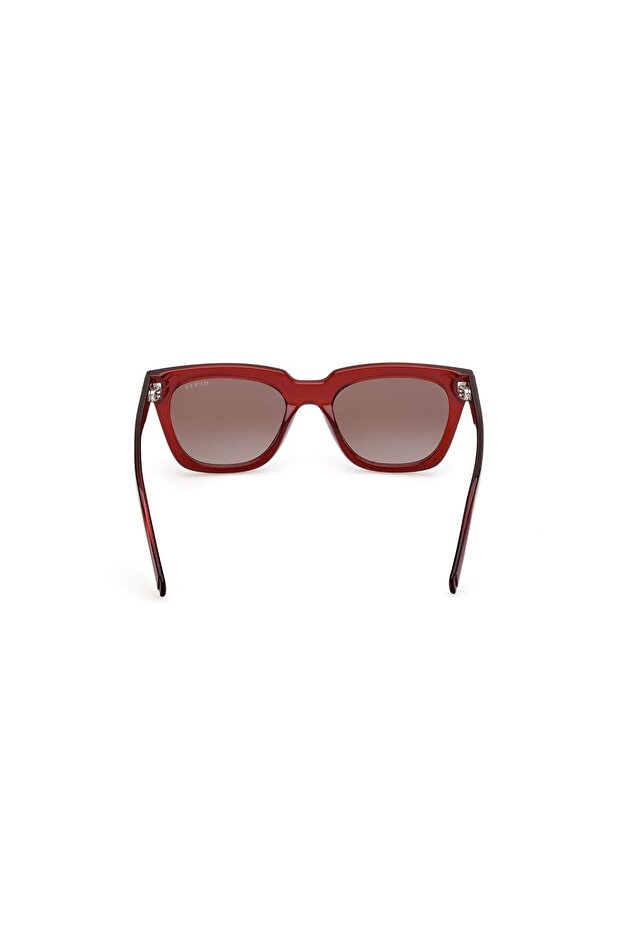 Square red gradient sunglasses - 4