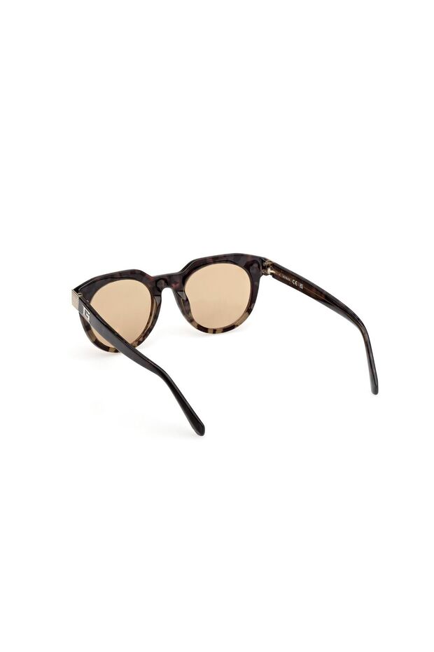 نظارات شمسية بنية مستديرة - 3