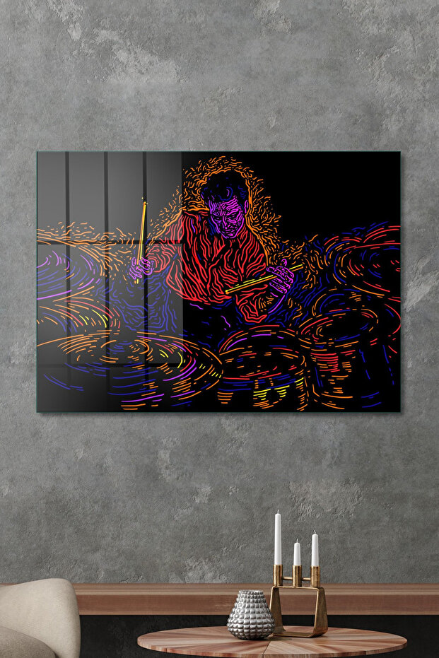 Glass Table Jazz Drummer - 4