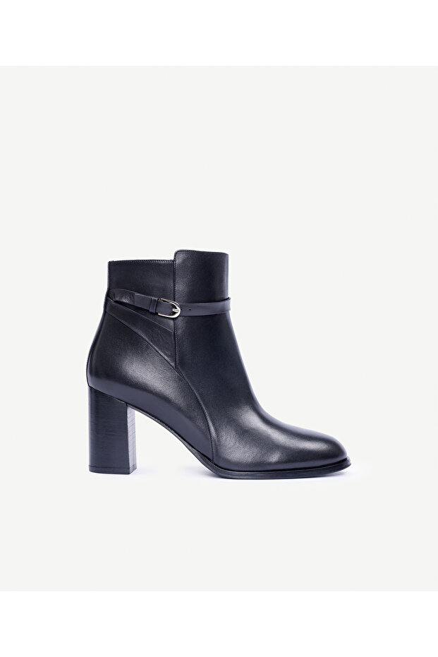 Topuklu Deri Bot - 1