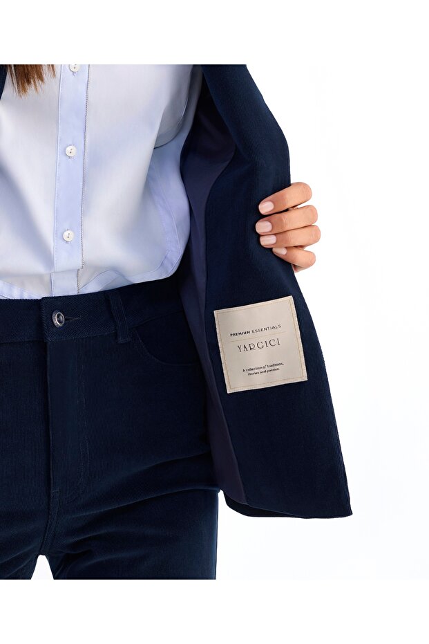 سترة عادية بياقة وأكمام طويلة - 3