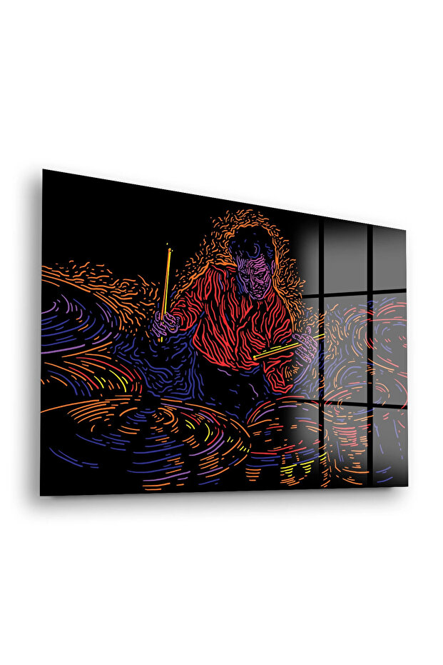 Glass Table Jazz Drummer - 1