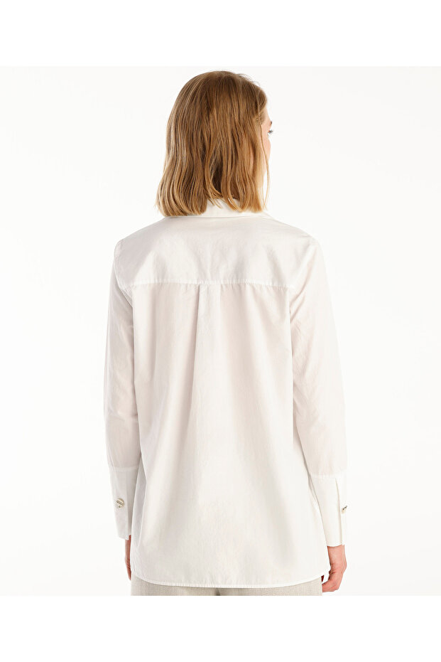 بلوزة مفصلة بأزرار - 3