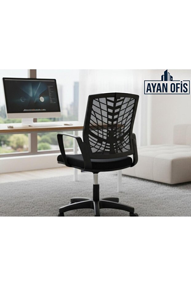 Ofis Sandalyesi Siyah Petek - 5