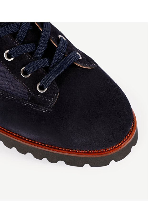 Retro Kalın Tabanlı Deri Bot - 3