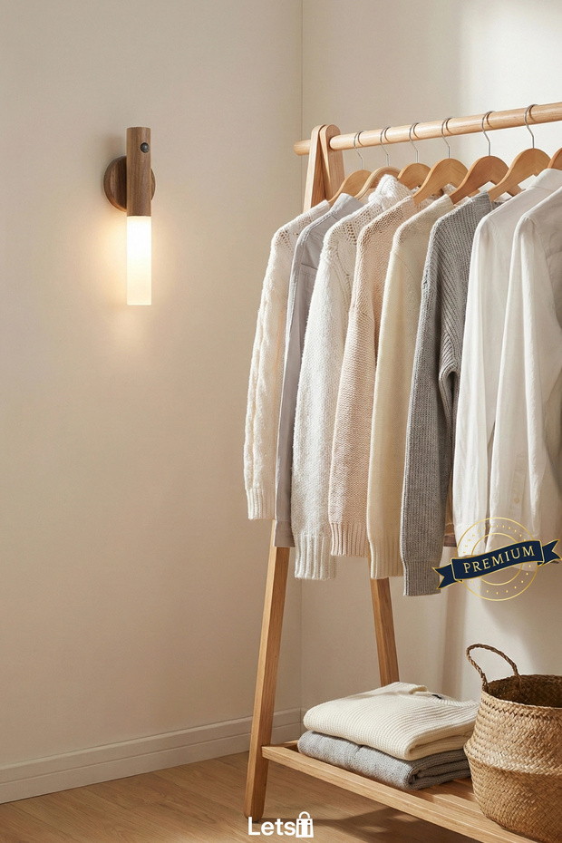 Akıllı Sensörlü Ahşap Tasarımlı Lamba - 4