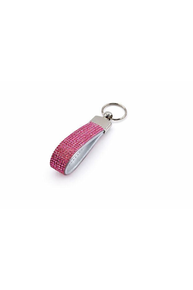 Candy Pink Stone Keychain