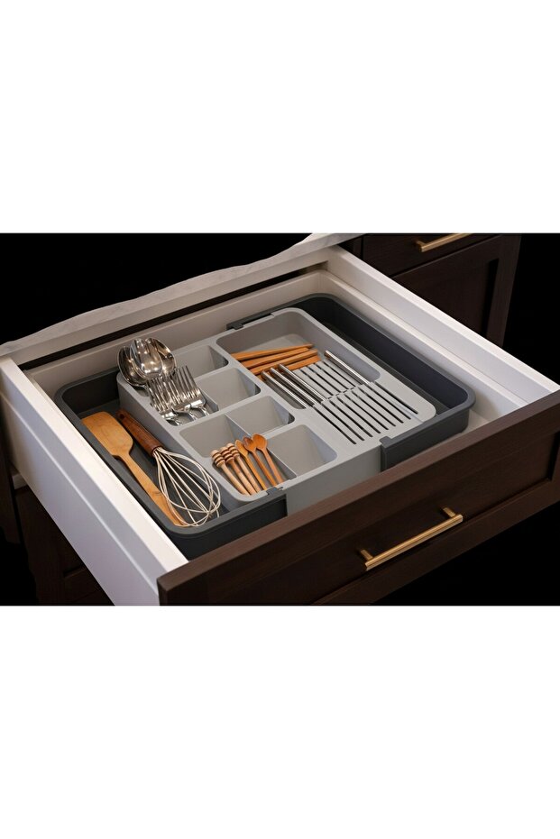 Ordera Drawer Cutlery Holder Double-Sided Extendable Cutlery Organizer (34Cm+55Cm X 38cm)