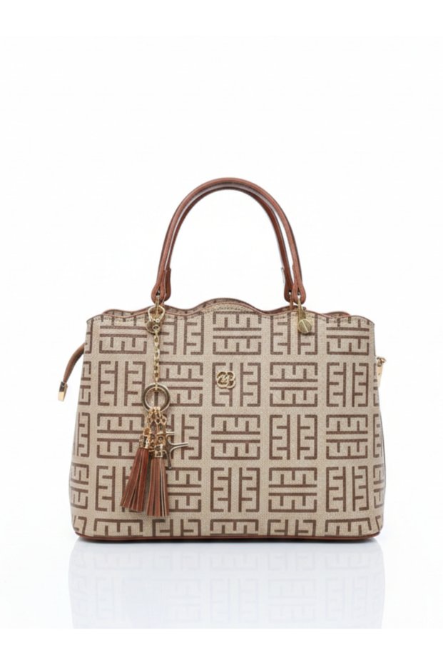 Miami Polo Clup Women's Evening Bag with Accessory Detail, Suitable for Crossbody Use