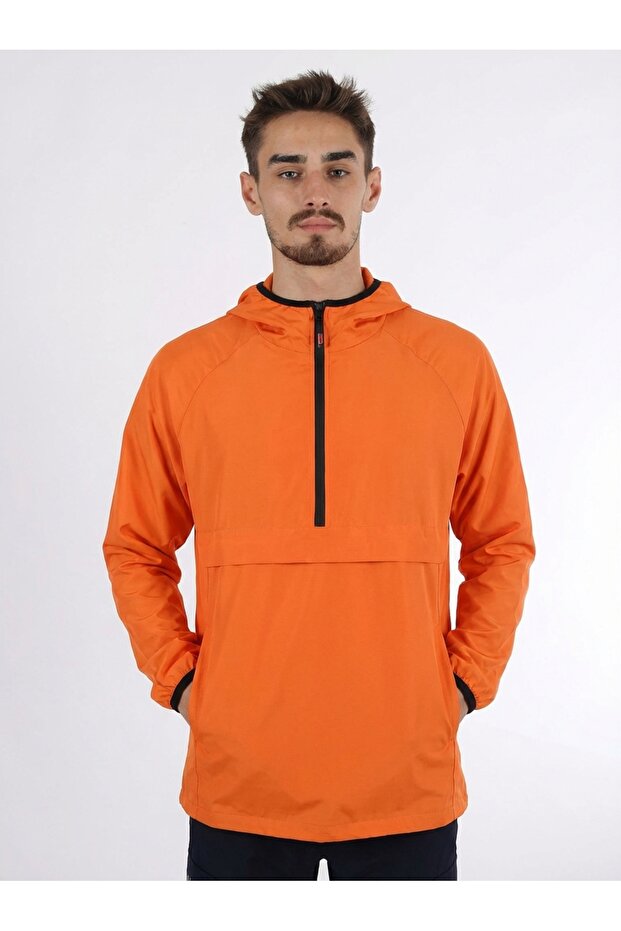 Kangaroo Pocket Hooded Windbreaker Water Repellent