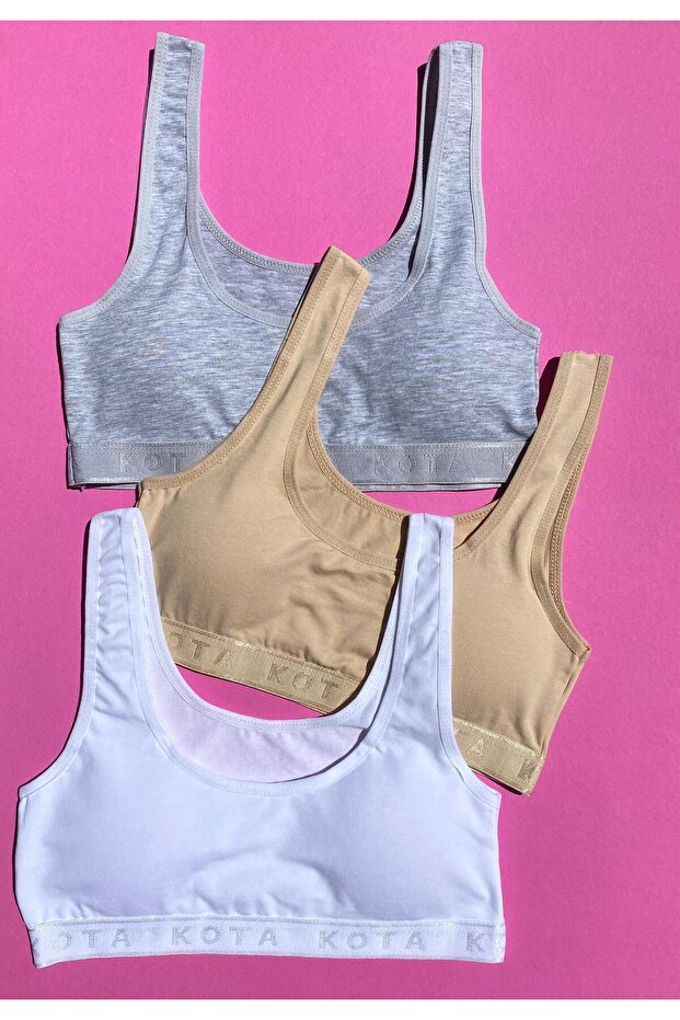 Thick Sling 3-Piece Pads Grey, White and Tan Half Tank Top (M=70-75, L=80-85, Xl=90-95) 63V13