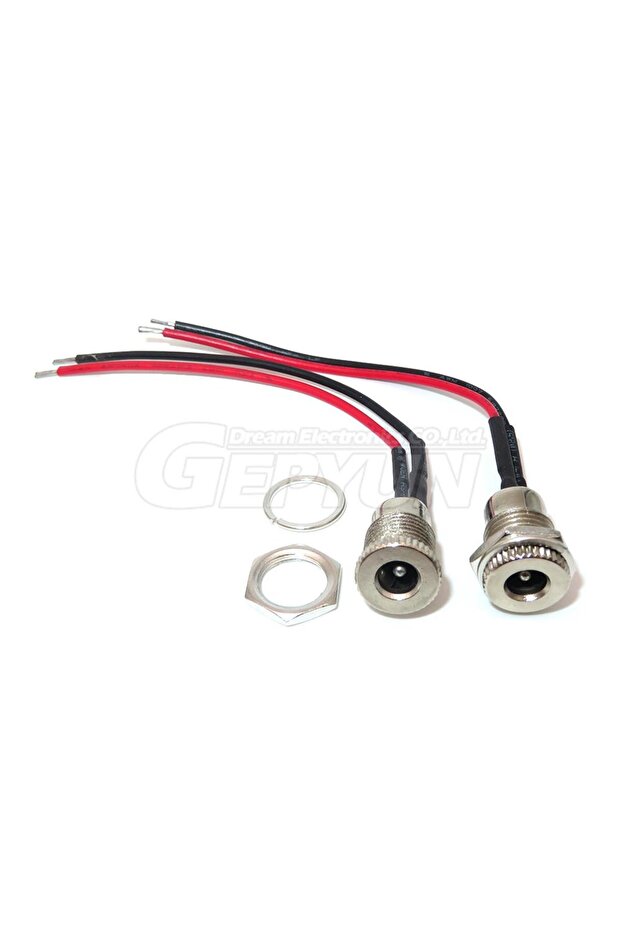 10cm 5.5X2.1MM 1PCS DC099 Wired 10cm 20cm DC power Female 5.5 * 2.1 5.5*2.5mm DC Socket Panel Mount