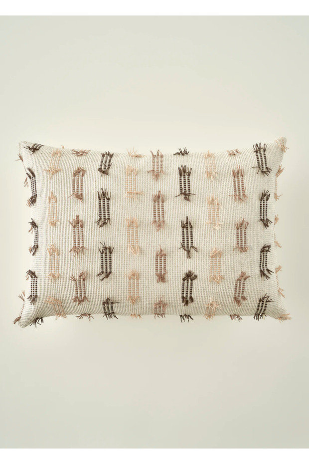 Stitch Decorative Cushion Cover Beige (35x50 cm)
