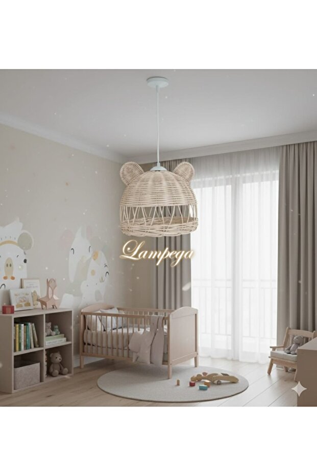 rattan bambu ayicik kulakli avize - 2