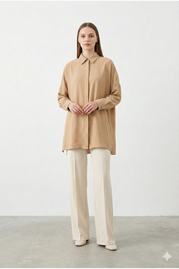 3001 Gömlek - LATTE - 1