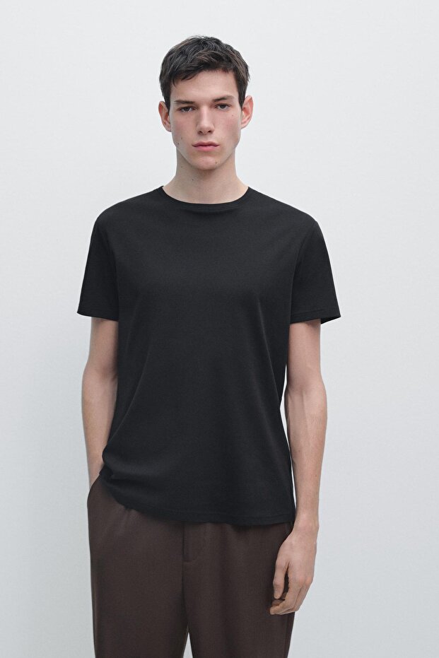 %100 merserize pamuklu t-shirt - 2