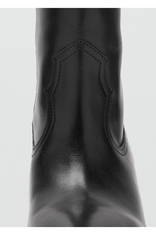 Deri topuklu bot - 5