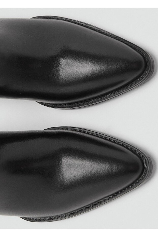 Deri topuklu bot - 6