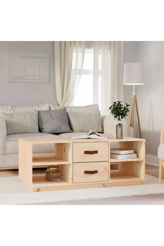 Coffee table, 100x50x41 cm, solid pine wood - 1