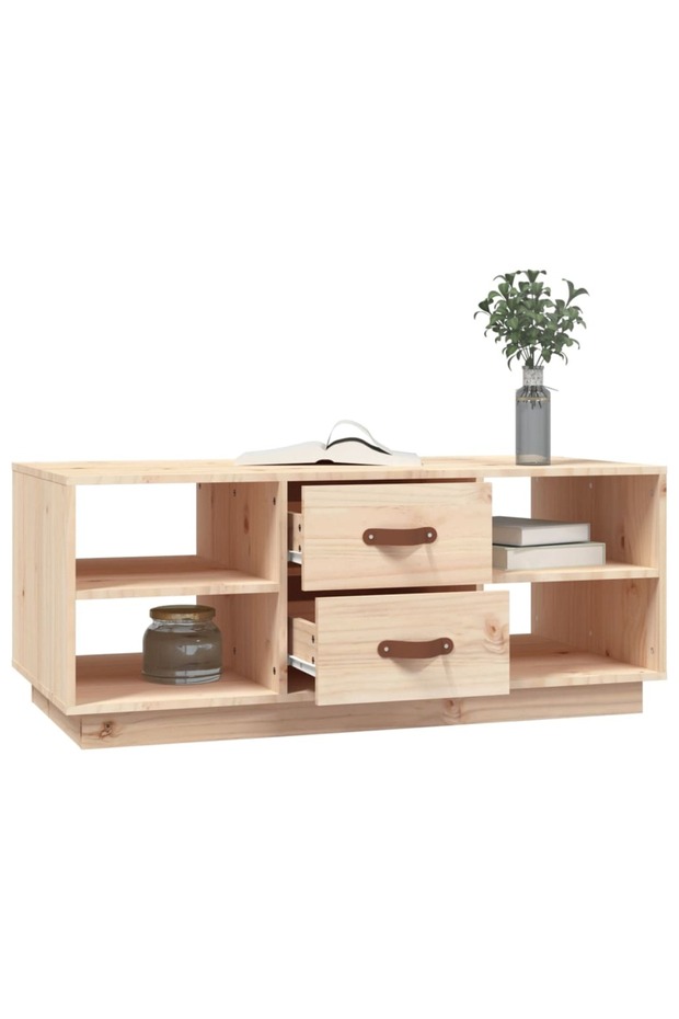 Coffee table, 100x50x41 cm, solid pine wood - 4