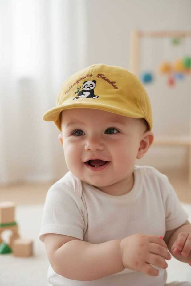 قبعة صيفية قابلة للتعديل من الخلف للأولاد من عمر 0 ​​إلى 12 شهرًا - 1
