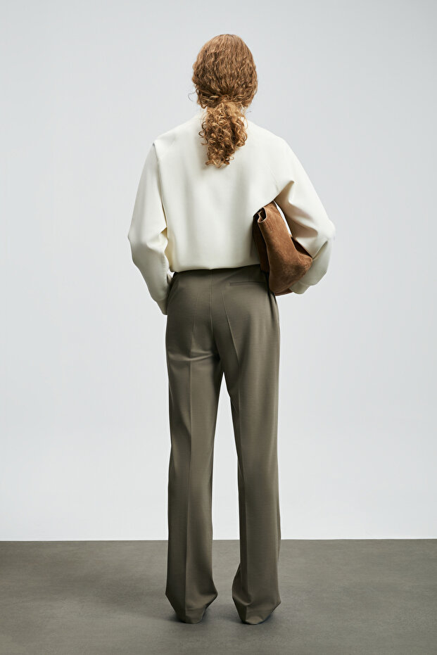 Ander Kadın Örme Sweatshırt Kırık Beyaz - 6