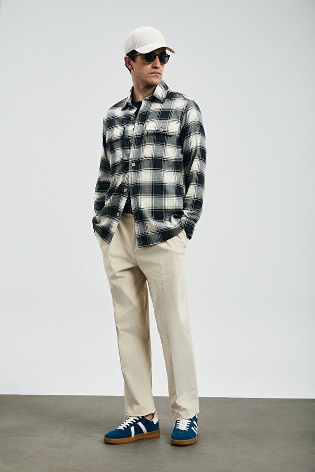 Years Erkek Basic Gömlek Regular Fit Lacivert - 4