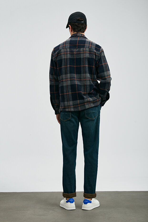 Laon Erkek Basic Gömlek Regular Fit Lacivert - 6