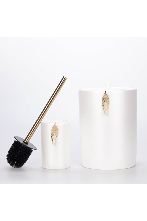 Leaf Banyo Seti Inci Altın - 4