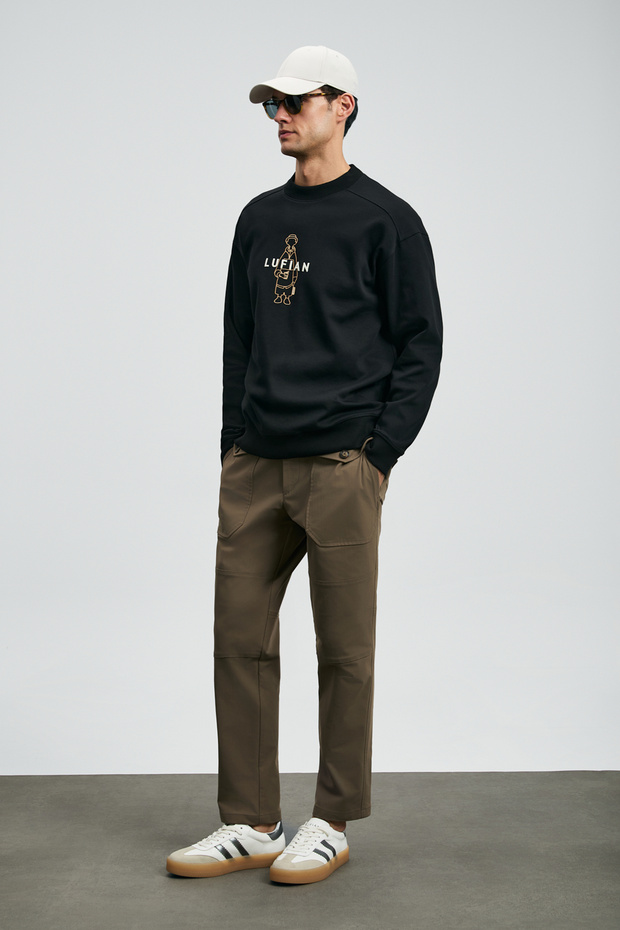 Sımba Erkek Sweatshirt Siyah - 2