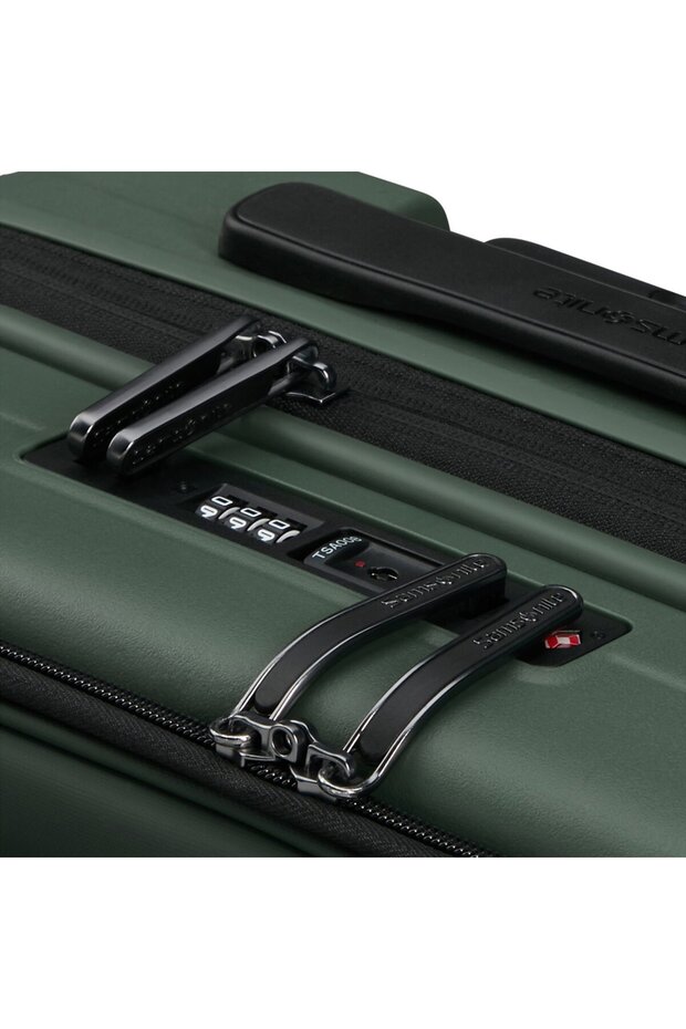 Koyu Yeşil Restackd - Körüklü 55/20 Kabin Boy Valiz - 6