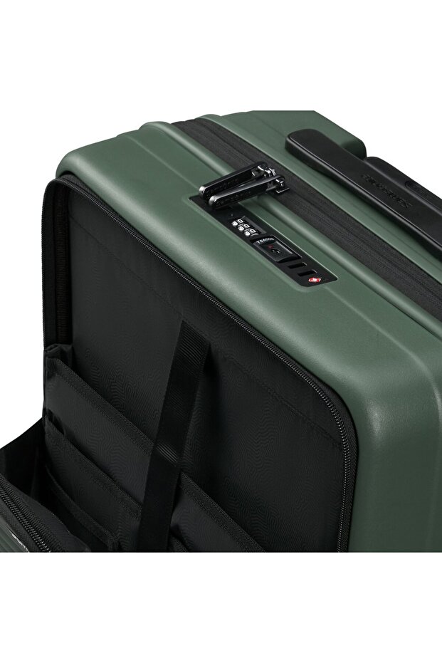 Koyu Yeşil Restackd - Körüklü 55/20 Kabin Boy Valiz - 3