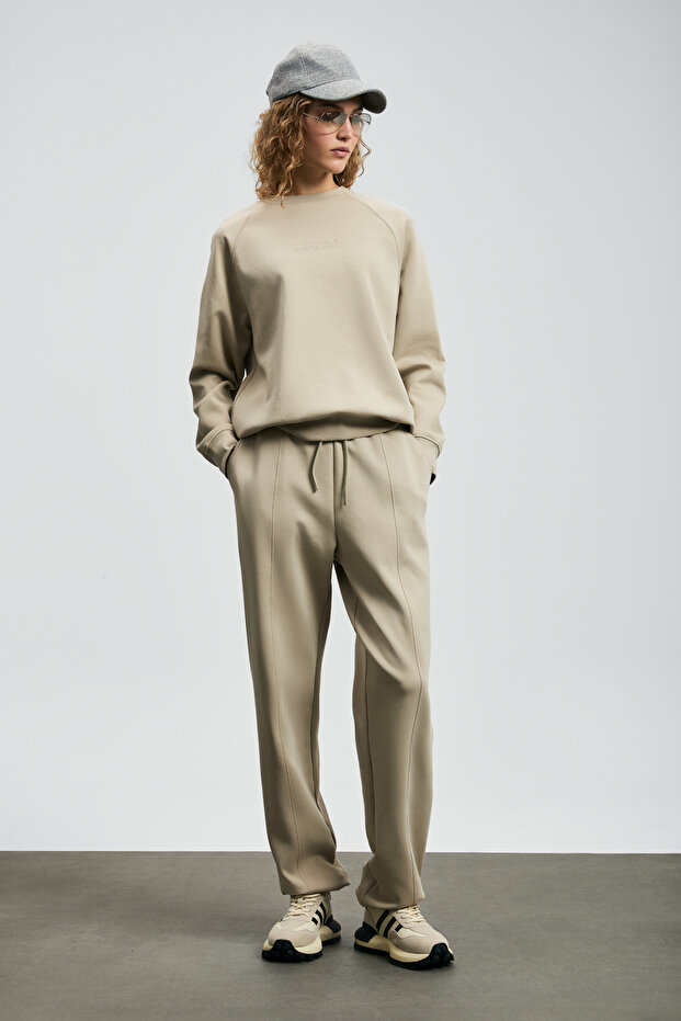 Cessıe Örme Kadın Eşofman Altı Bej - 3