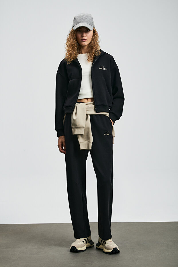 Ada Örme Kadın Eşofman Altı Siyah - 3