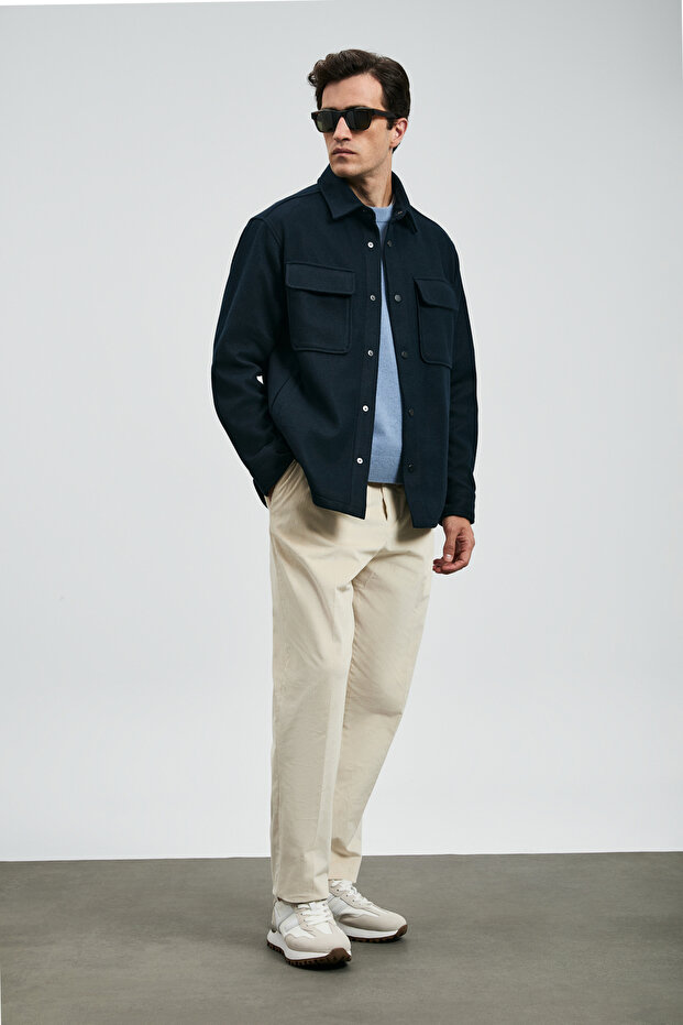 Andre Erkek Örme Ceket Lacivert - 2