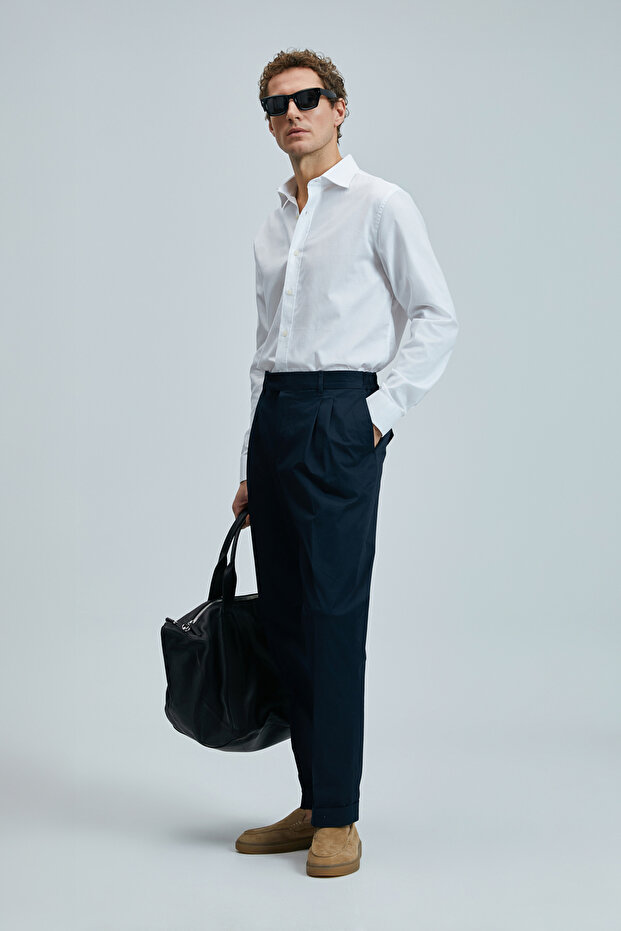 Danıel Erkek Basic Gömlek Regular Fit Beyaz - 5