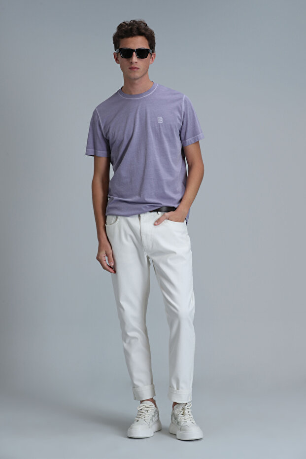 Sarder Erkek Basic Tişört Lila - 2