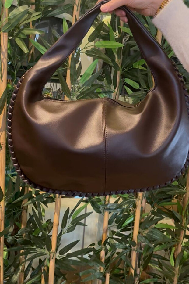 Leather Balloon Shoulder Bag