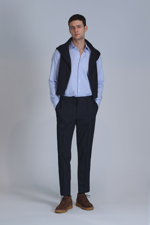 Strıt Erkek Basic Gömlek Slim Fit Mavi - 2