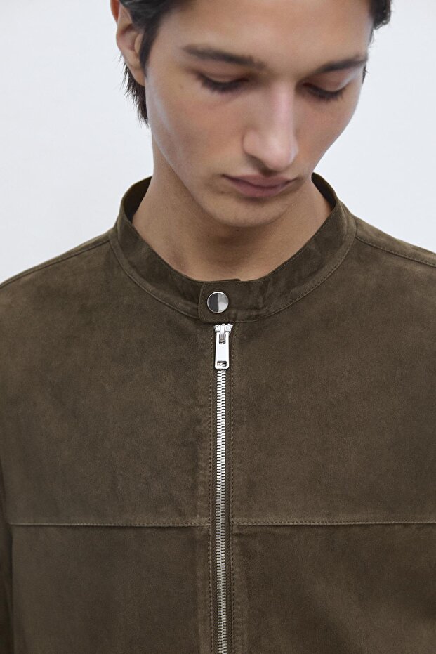 Süet deri ceket - 4