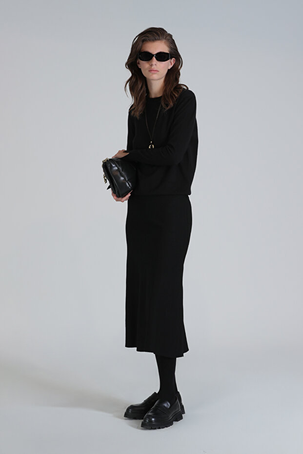 Anna Kadın Etek Siyah - 5