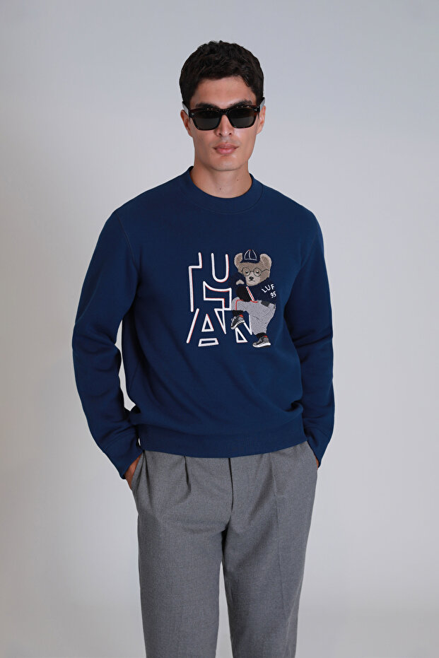 Pıtcher Erkek Sweatshirt Saks - 1