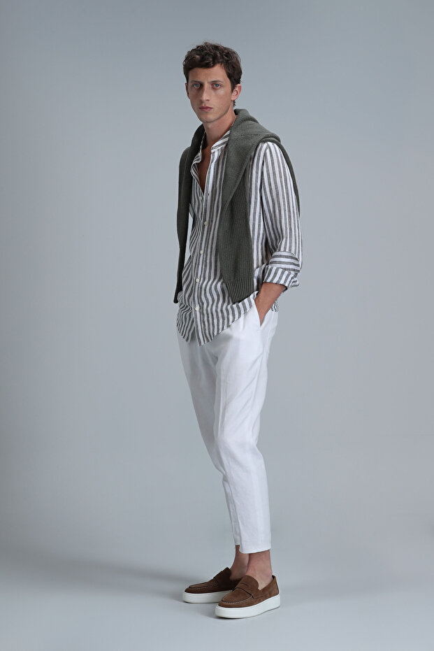 Fast Erkek Basic Gömlek Comfort Fit Yeşil - 4