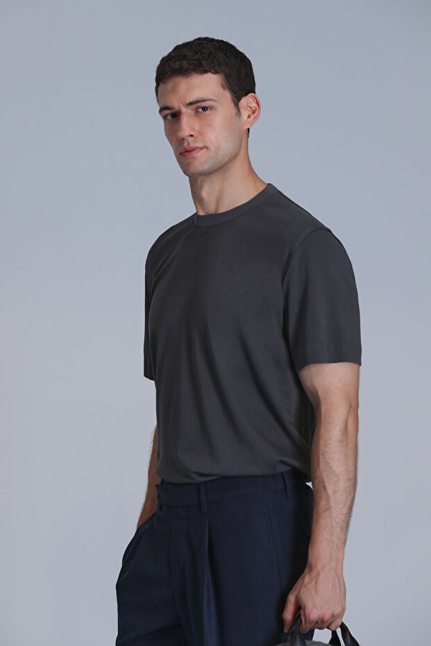 Casa Erkek Basic Tişört Haki - 3