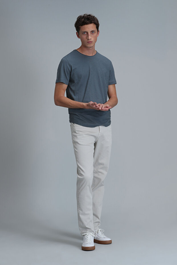 Junya Erkek Basic Tişört Nefti Yeşil - 2