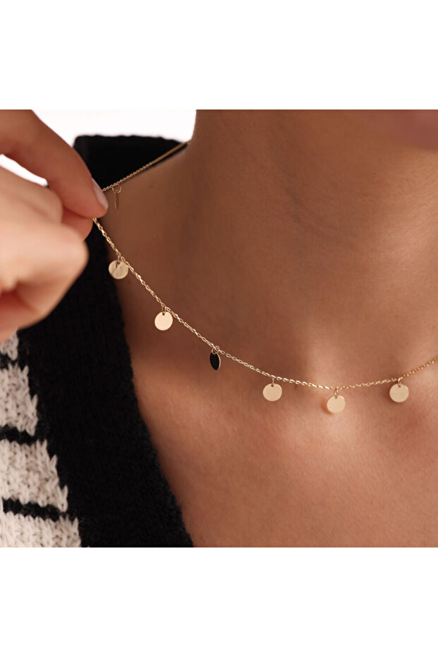 Pullu Altın Kolye - 3