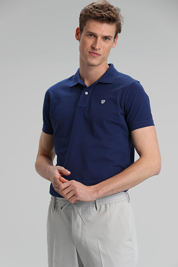 Laon Spor Polo Men's T-Shirt Light Navy Blue
